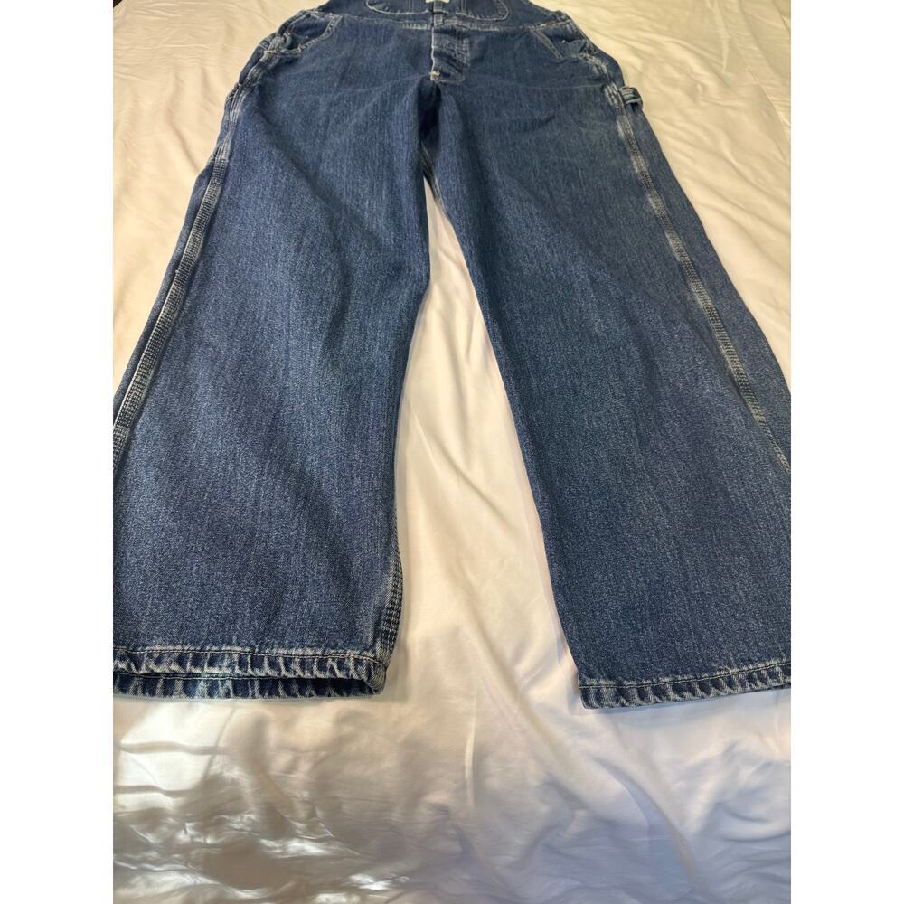 Vintage Lee Riveted Dungarees Denim Overalls - Picture 10 of 14